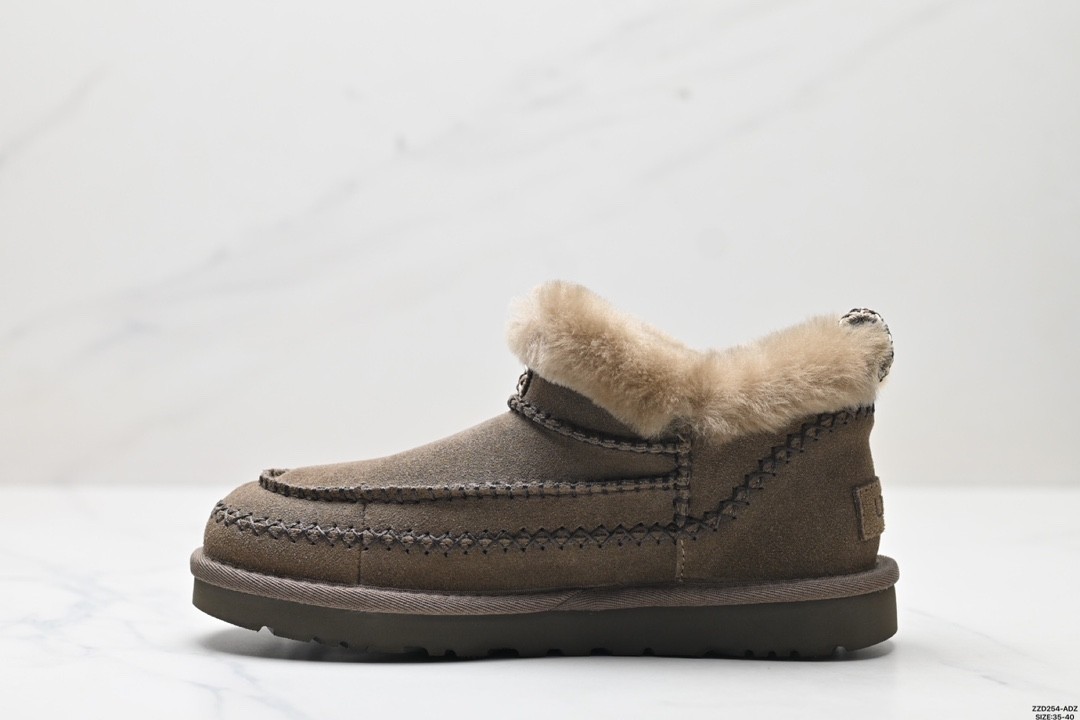 UGG Classic Alpinee Snow Boots Flat Fuzzy Ankle Boots for Women