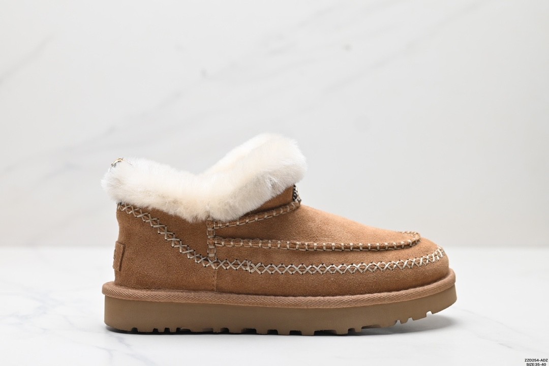 UGG Classic Alpinee Snow Boots Flat Fuzzy Ankle Boots for Women