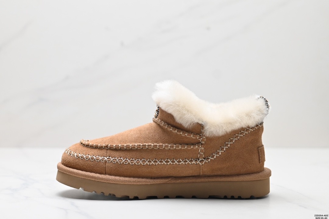 UGG Classic Alpinee Snow Boots Flat Fuzzy Ankle Boots for Women