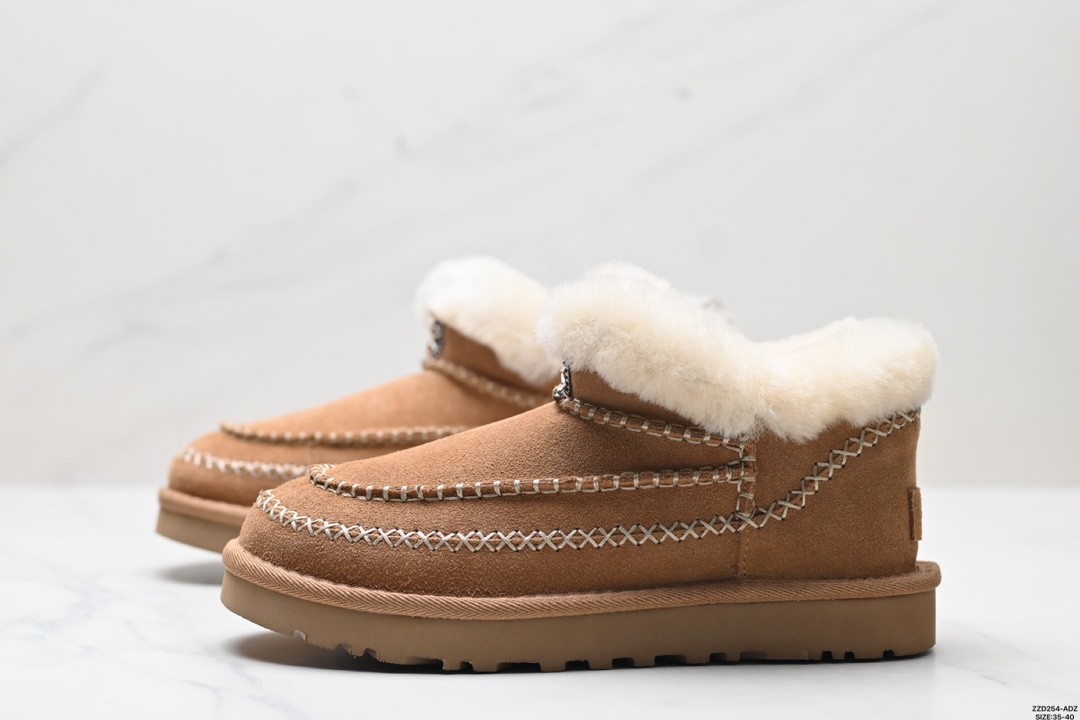 UGG Classic Alpinee Snow Boots Flat Fuzzy Ankle Boots for Women