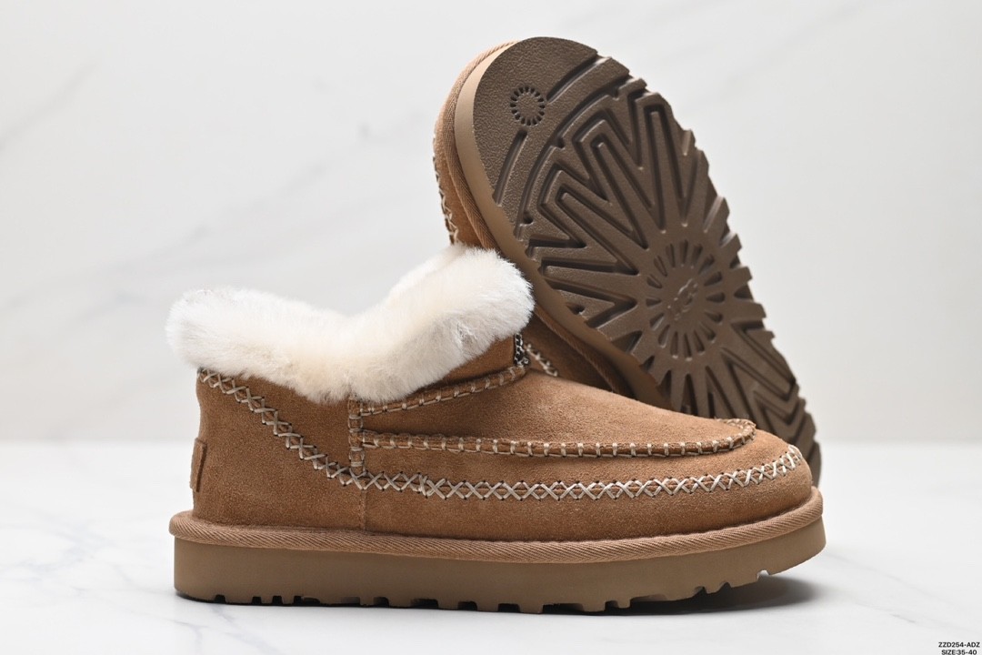 UGG Classic Alpinee Snow Boots Flat Fuzzy Ankle Boots for Women