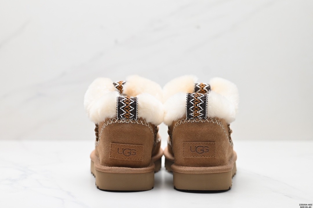 UGG Classic Alpinee Snow Boots Flat Fuzzy Ankle Boots for Women