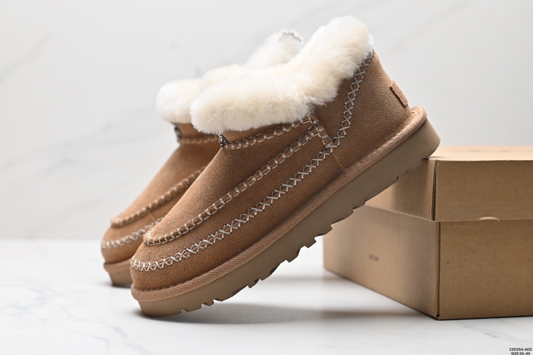 UGG Classic Alpinee Snow Boots Flat Fuzzy Ankle Boots for Women