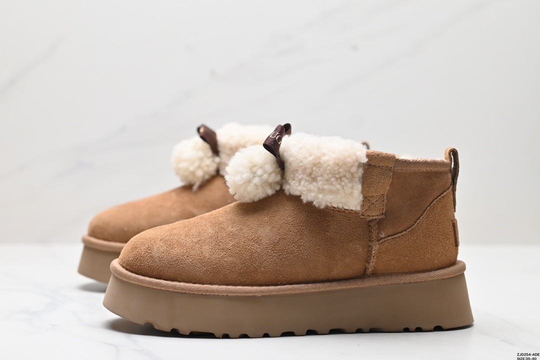 UGG Classic Alpinee Snow Boots Flat Fuzzy Ankle Boots for Women