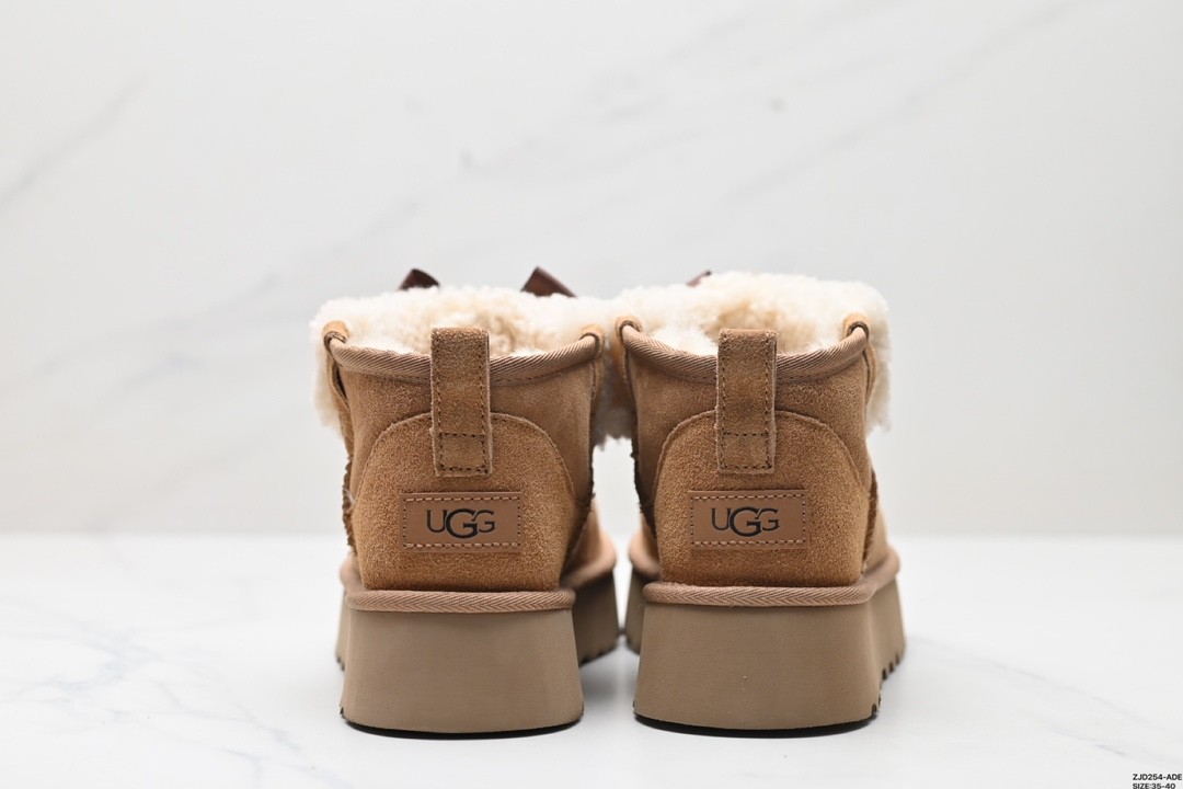 UGG Classic Alpinee Snow Boots Flat Fuzzy Ankle Boots for Women