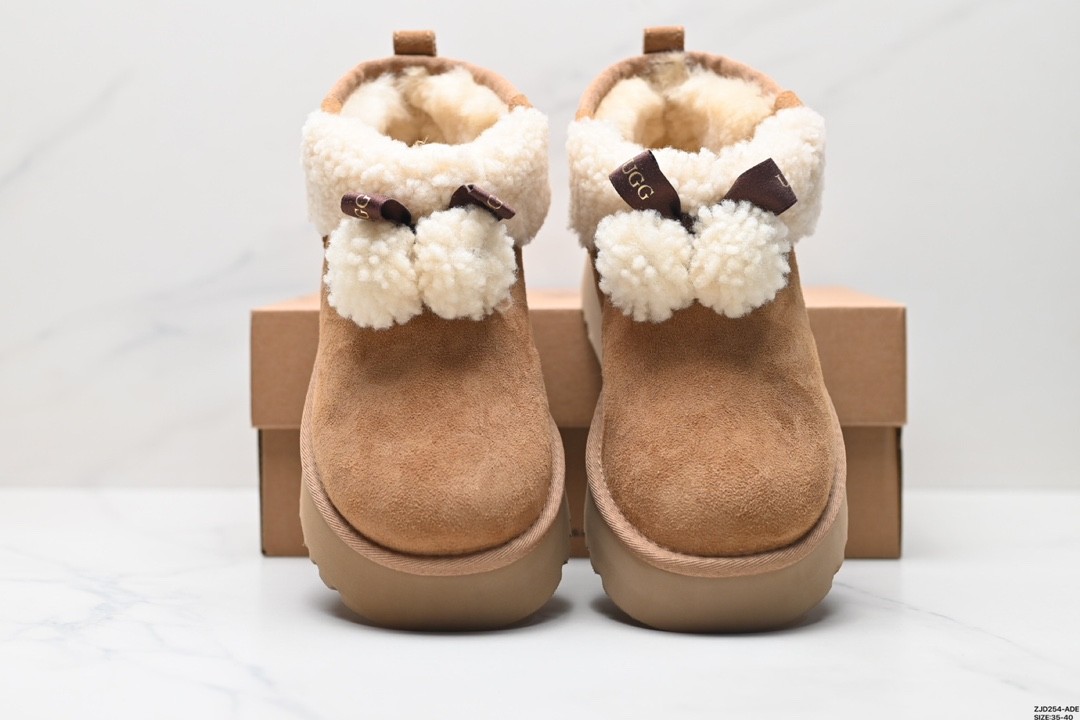 UGG Classic Alpinee Snow Boots Flat Fuzzy Ankle Boots for Women