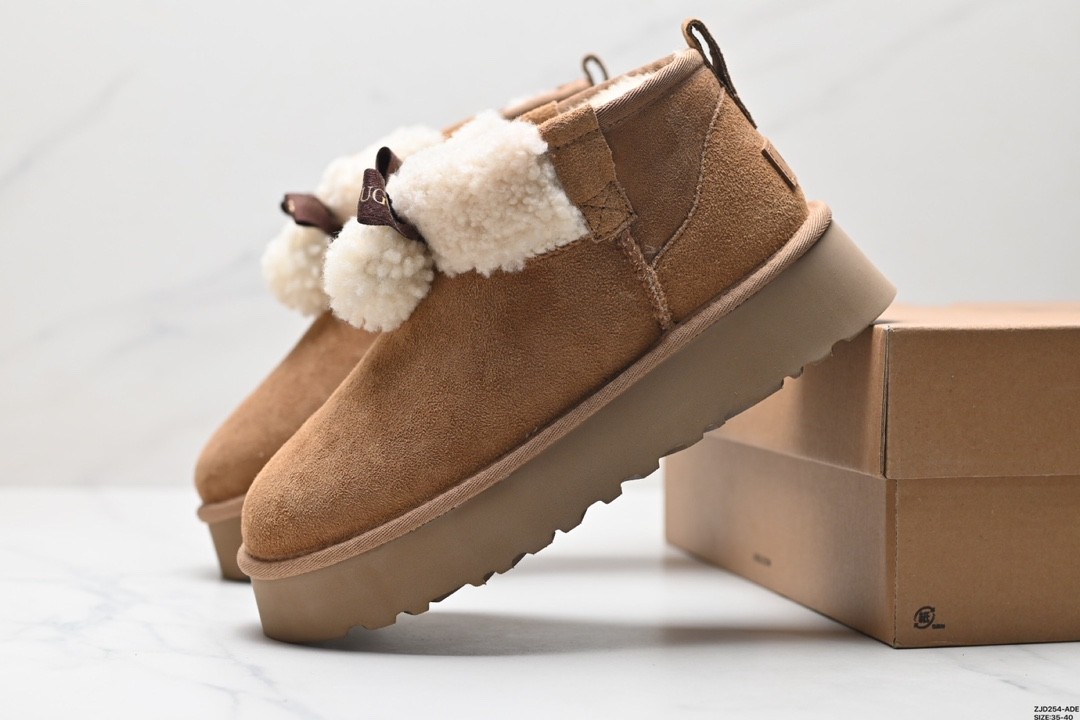 UGG Classic Alpinee Snow Boots Flat Fuzzy Ankle Boots for Women