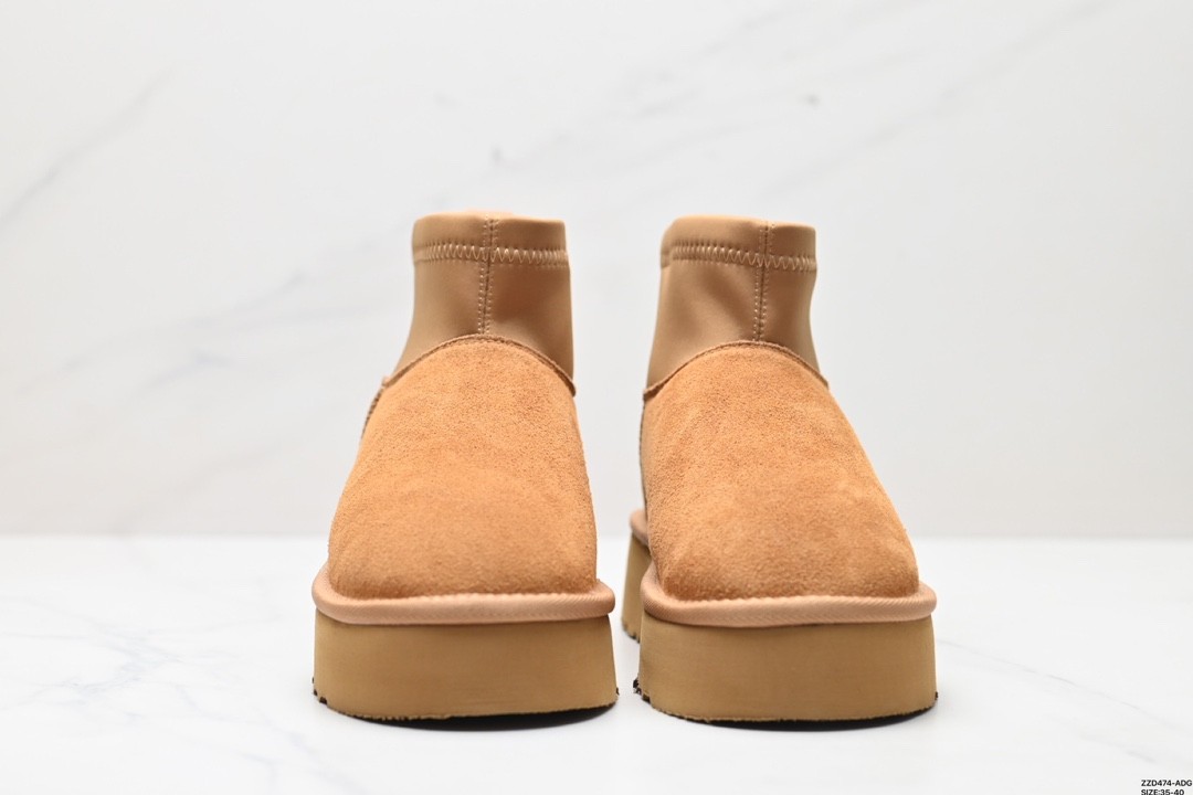 UGG Sheepskin Short Ankle Thick-Soled Snow Boots 2024