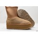 UGG Suede Casual Round Head Lightweight Thick Sole High Boots