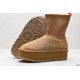 UGG Suede Casual Round Head Lightweight Thick Sole High Boots